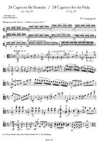 24 Capriccios (Viola) -Digital Sheet Music