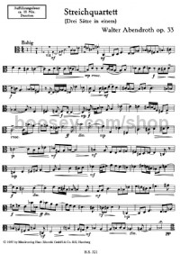 String Quartet (three movements in one) (Viola Part) -Digital Sheet Music
