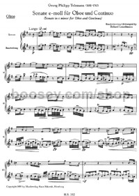Sonata (Oboe Part) -Digital Sheet Music