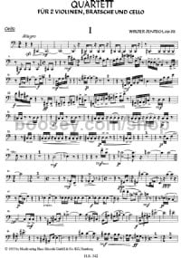 String Quartet (Cello) -Digital Sheet Music