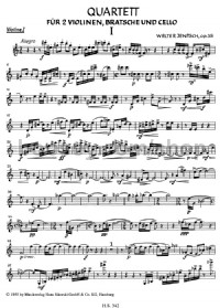 String Quartet (Violin 1 Part) -Digital Sheet Music