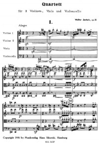 String Quartet (Score) -Digital Sheet Music