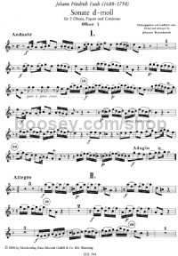 Sonata (Oboe 1 Part) -Digital Sheet Music