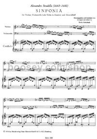 Sinfonia (Violin, Cello, Continuo) -Digital Sheet Music
