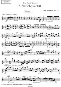 String Quartet No. 3 (Violin 1 Part) -Digital Sheet Music
