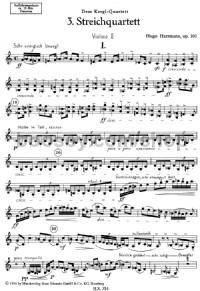String Quartet No. 3 (Violin 2 Part) -Digital Sheet Music