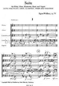 Suite (Wind & Brass Quintet) -Digital Sheet Music