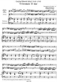 Trio Sonata (Flute, Violin, Continuo) -Digital Sheet Music