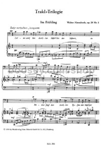 The Trakl Trilogy (Baritone & Piano) -Digital Sheet Music