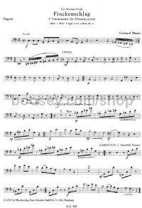 Finckenschlag (Bassoon) -Digital Sheet Music