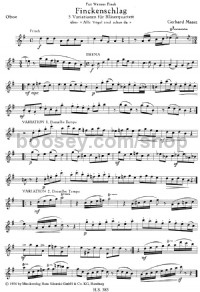 Finckenschlag (Oboe Part) -Digital Sheet Music