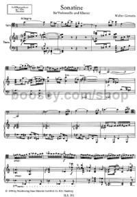Sonatina (Cello & Piano) -Digital Sheet Music