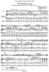 Trio Sonata (Oboe, Cembalo, Continuo) -Digital Sheet Music