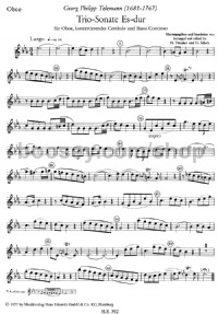 Trio Sonata (Oboe Part) -Digital Sheet Music