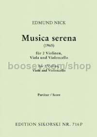 Musica serena (1965) (Study Score)