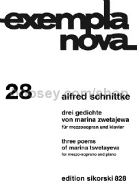 Three Poems of Marina Tsvetayeva (Mezzo-Soprano & Piano)