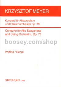 Concerto for Alto Saxophone and Strings Op.79 (Pocket Score)