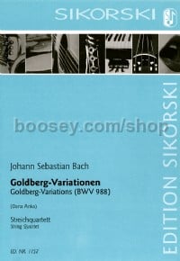Goldberg Variations for String Quartet (Score & Parts)