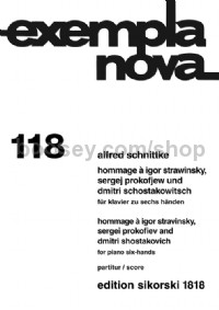 Hommage A Stravinsky, Prokofieff, Shostakovich 1 Piano 6 Hands