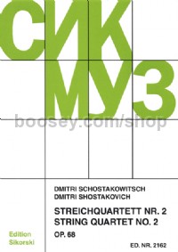 String Quartet No.2 in A major Op 68 (set of parts)