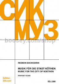 Musik für die Stadt Köthen (Study Score)