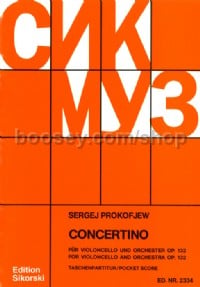 Concertino G Moll Op 132 Ur Cello Und Orch