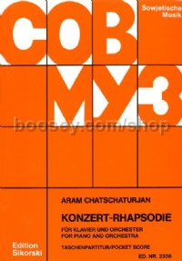 Concerto Rhapsody for Piano & Orchestra (Sikorski Pocket Score)