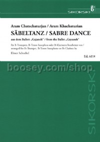 Sabre Dance (from the ballet Gayaneh) for trumpet/clarinet/tenor saxophone & piano