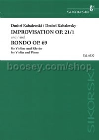 Improvisation Op. 21/1 and Rondo Op. 69 for Violin & Piano