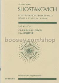Suite aus dem Ballett 'Der Bolzen' (Study Score)