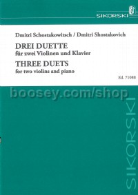 3 Duette für 2 Violinen und Klavier (POD Parts)