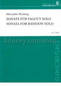 Sonate für Fagott solo für Fagott solo (POD)
