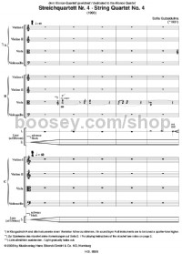Streichquartett Nr. 4 (String Quartet) - Digital Sheet Music