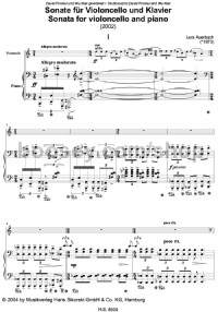 Sonate (Cello & Piano) - Digital Sheet Music
