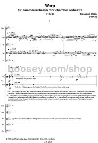 Warp (Chamber Orchestra) - Digital Sheet Music