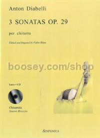 3 Sonates Op. 29 (Guitar) (Book & CD)