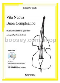 Vita Nuova- Buon Compleanno (String Quintet Bok, Part & CD)