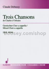 3 Chansons de Charles d'Orléans (choral score)
