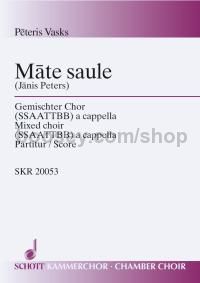 Mate saule (choral score)