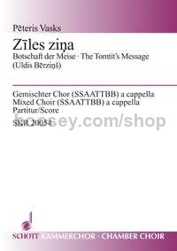Ziles zina (choral score)