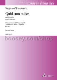 Quid sum miser - 3 mixed choirs a cappella
