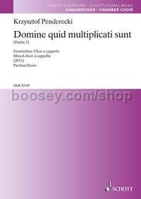 Domine quid multiplicati sunt - mixed choir a cappella