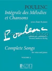 Integrale des Melodies et Chansons - Volume 3