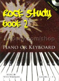 Rock Study Piano Solos Book 1 + CD 