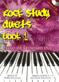 Rock Study Piano Duets Book 1 + CD 