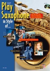 Play Saxophone in Style of ... - alto saxophone in Eb (+ CD)