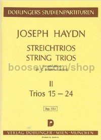 String Trios, Vol. 2, Nos. 15-24 (study score)