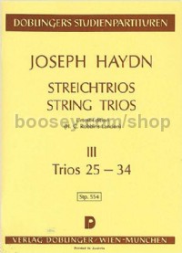 String Trios, Vol. 3, Nos. 25-34 (study score)