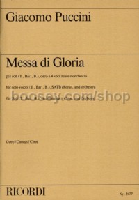 Messa Di Gloria Latin (Choral Score)