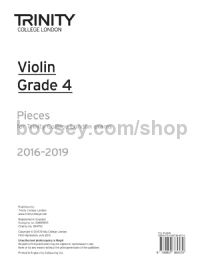 Violin Exam Pieces Grade 4, 2016-2019 (part only)
